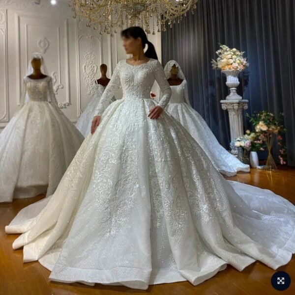 Luxury Wedding Dress Half Hijab AMALIA - Image 2