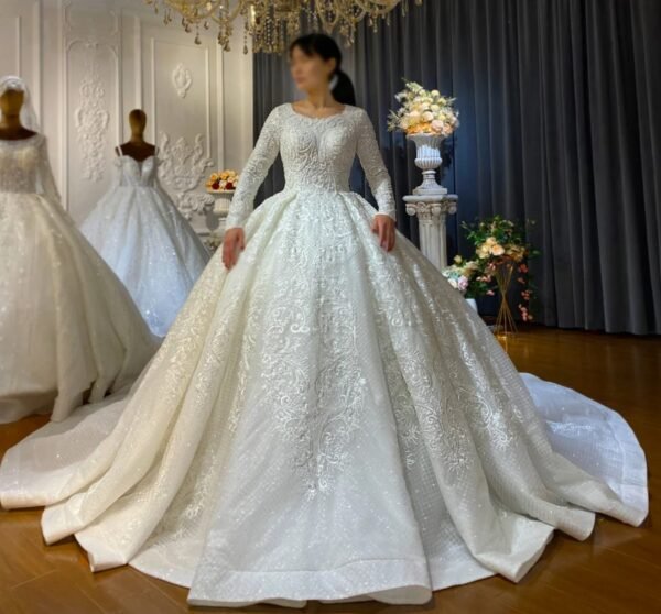 Luxury Wedding Dress Half Hijab AMALIA