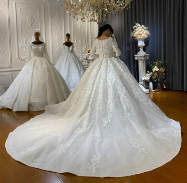Luxury Wedding Dress Half Hijab AMALIA - Image 5