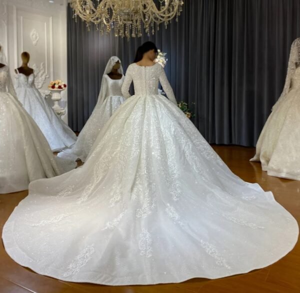 Luxury Wedding Dress Half Hijab AMALIA - Image 6